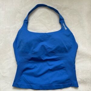 Dfyne Electric Blue Halter Impact Top Size Medium